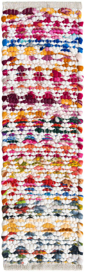 13 Pcs Multicolor 1' x 2' 6 Braided Chindi Stair Treads