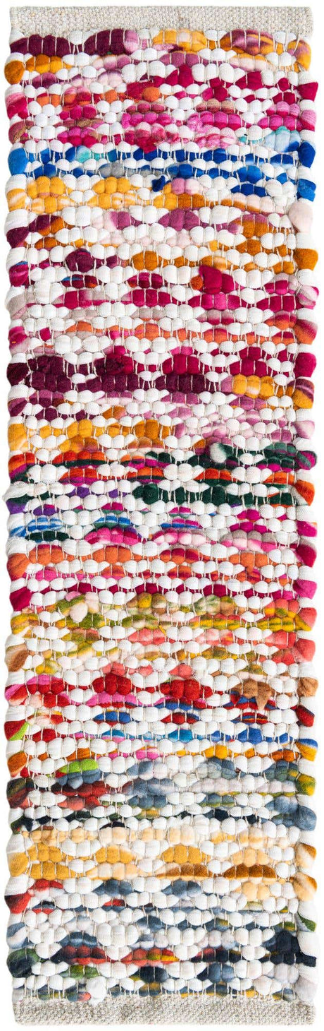 13 Pcs Multicolor 1' x 2' 6 Braided Chindi Stair Treads