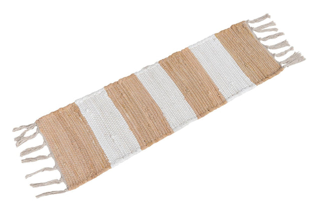 13 Pcs Beige 1' x 2' 6 Chindi Rag Stair Treads