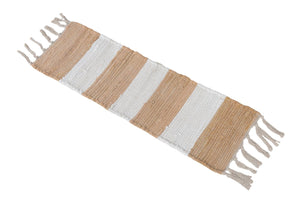 13 Pcs Beige 1' x 2' 6 Chindi Rag Stair Treads