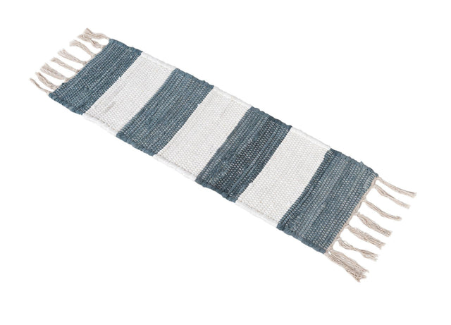 13 Pcs Gray 1' x 2' 6 Chindi Rag Stair Treads