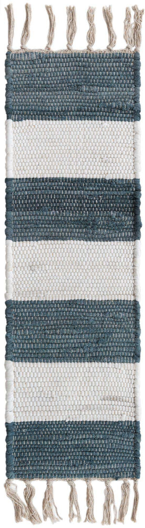 13 Pcs Gray 1' x 2' 6 Chindi Rag Stair Treads