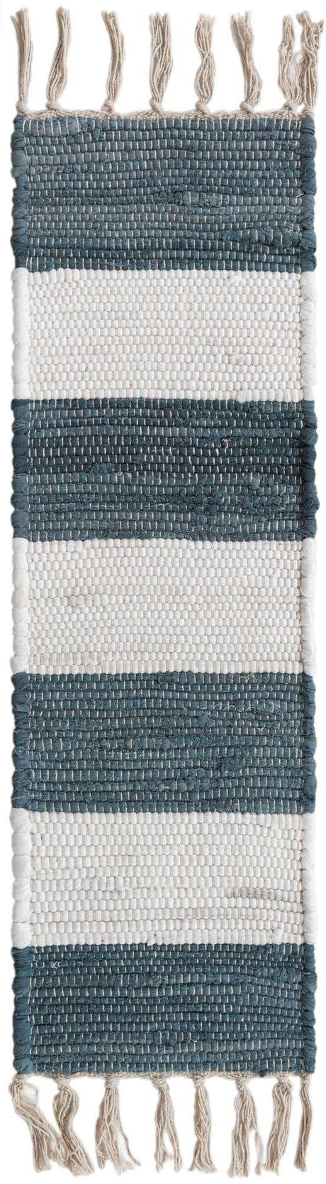 13 Pcs Gray 1' x 2' 6 Chindi Rag Stair Treads