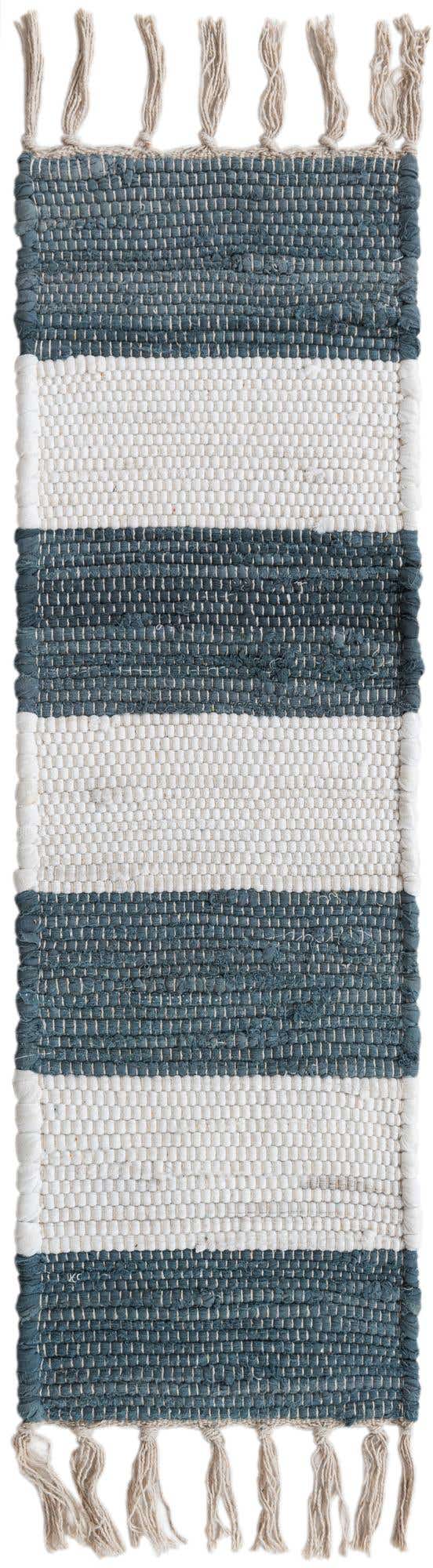 13 Pcs Gray 1' x 2' 6 Chindi Rag Stair Treads