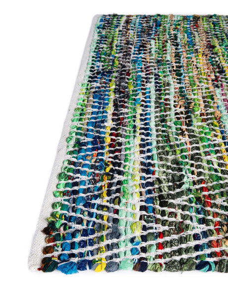 13 pcs Green 0' 9 x 2' 6 Chindi Chevron Indoor Stair Treads Accent Area Rug Staircase Set 100% Denim Cotton All Natural Modern Geometric Carpet Dining Living Rooms Bathroom Dorm Decor for Sale at Rug Engine