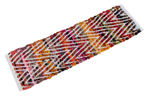 13 Pcs Multicolor 1' x 2' 6 Chindi Chevron Stair Treads