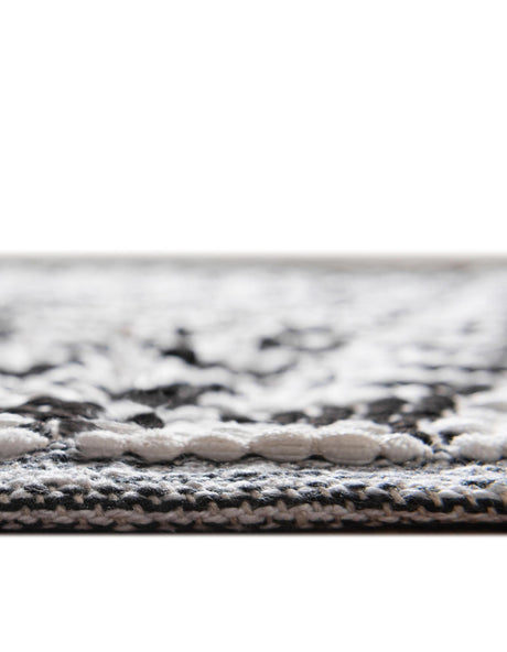 13 pcs Black and White 0' 9 x 2' 6 Chindi Jute Indoor Stair Treads Accent Area Rug Staircase Set Interior Design Home Decor Carpet Mat for Sale at Rug Engine