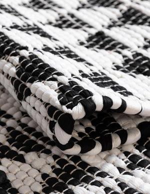 13 Pcs White Black 1' x 2' 6 Chindi Jute Stair Treads