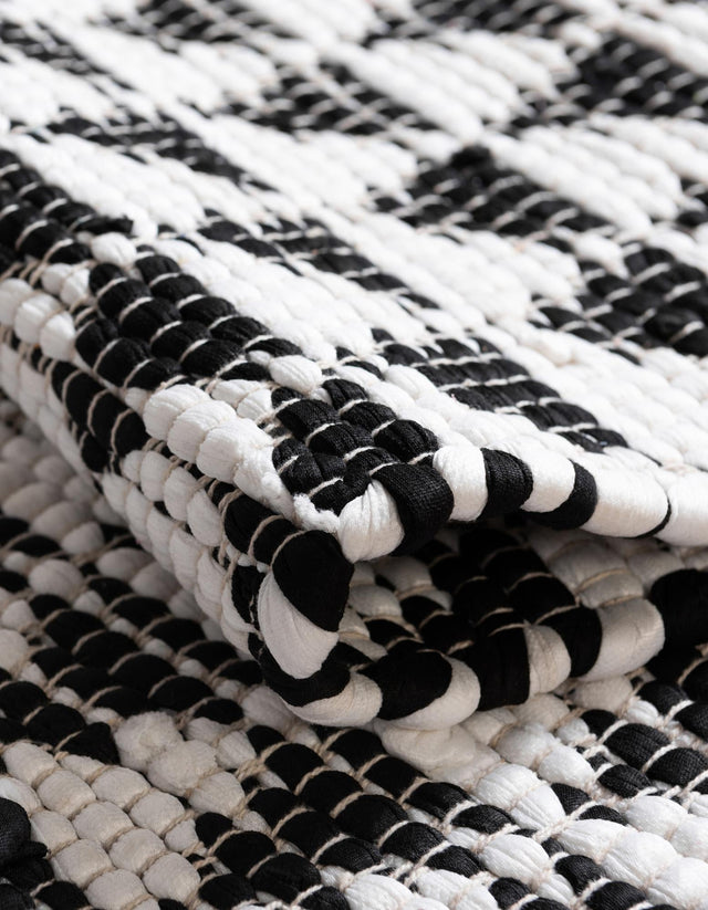 13 Pcs White Black 1' x 2' 6 Chindi Jute Stair Treads