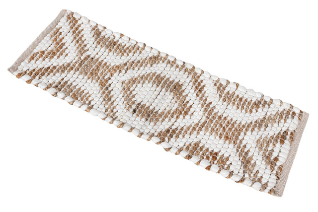 13 Pcs White 1' x 2' 6 Chindi Jute Stair Treads