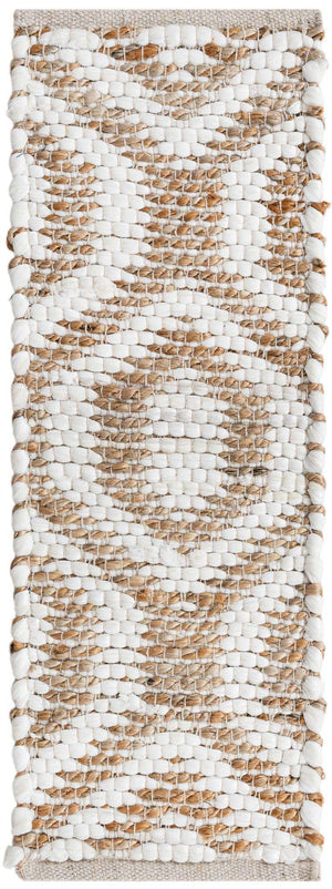 13 Pcs White 1' x 2' 6 Chindi Jute Stair Treads