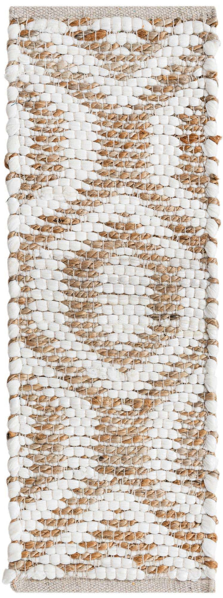 13 Pcs White 1' x 2' 6 Chindi Jute Stair Treads
