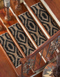 13 Pcs Black 1' x 2' 6 Chindi Jute Stair Treads