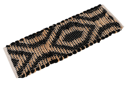 13 pcs Black 0' 9 x 2' 6 Chindi Jute Indoor Stair Treads Accent Area Rug Staircase Set Interior Design Home Decor Carpet Mat for Sale at Rug Engine