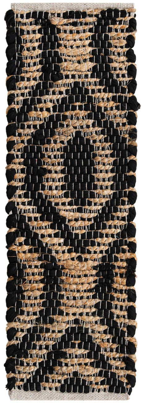 13 Pcs Black 1' x 2' 6 Chindi Jute Stair Treads