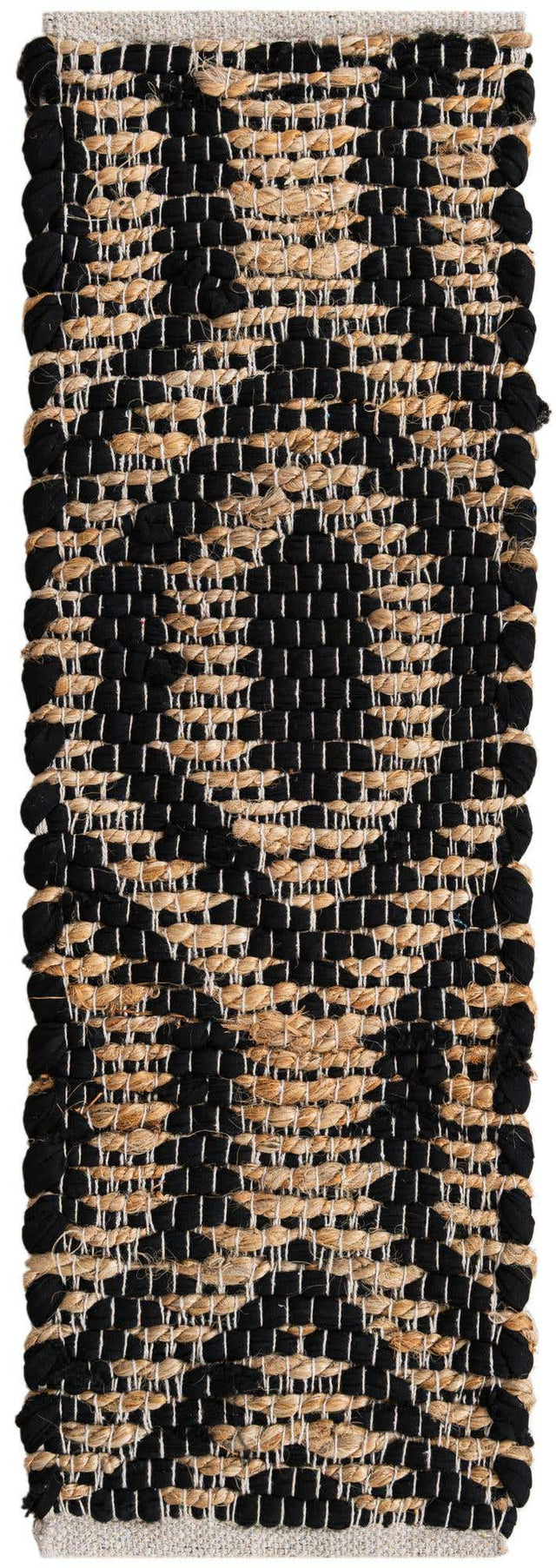 13 Pcs Black 1' x 2' 6 Chindi Jute Stair Treads