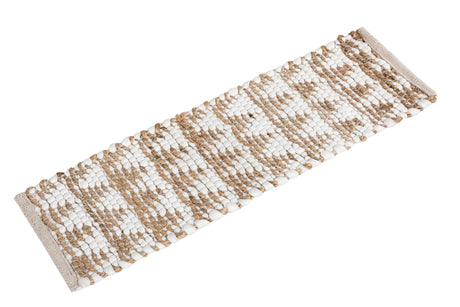 13 pcs White 0' 9 x 2' 6 Chindi Jute Indoor Stair Treads Accent Area Rug Staircase Set Interior Design Home Decor Carpet Mat for Sale at Rug Engine