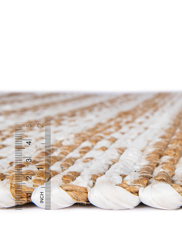 13 Pcs White 1' x 2' 6 Chindi Jute Stair Treads