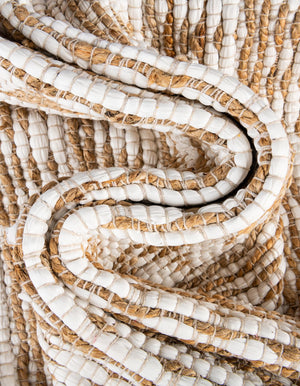 13 Pcs White 1' x 2' 6 Chindi Jute Stair Treads