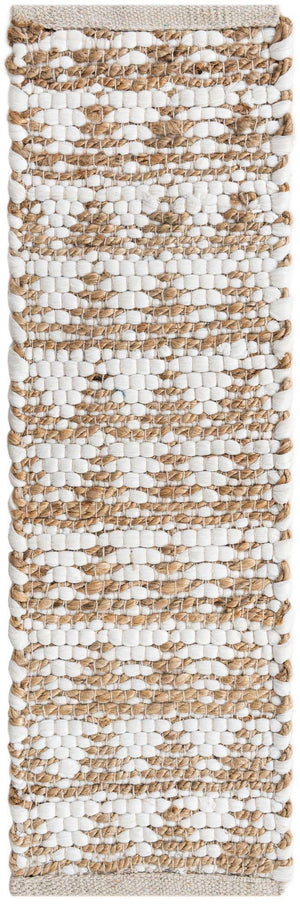 13 Pcs White 1' x 2' 6 Chindi Jute Stair Treads