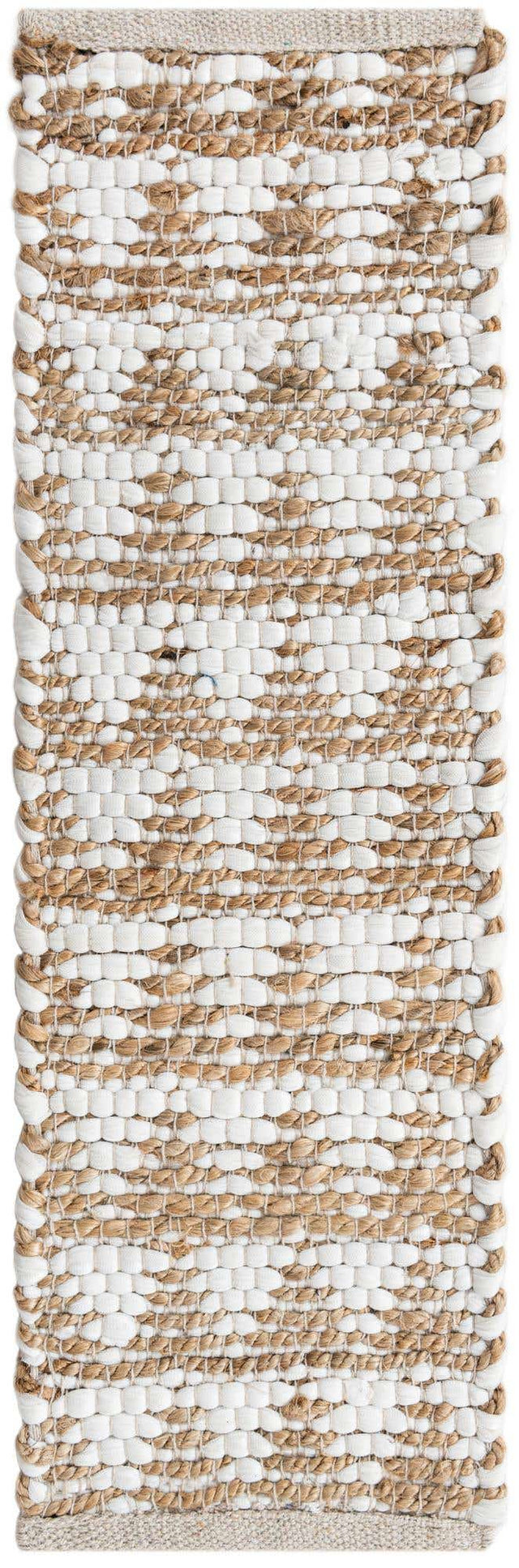 13 Pcs White 1' x 2' 6 Chindi Jute Stair Treads
