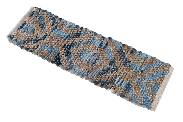 13 Pcs Navy Blue 1' x 2' 6 Chindi Jute Stair Treads