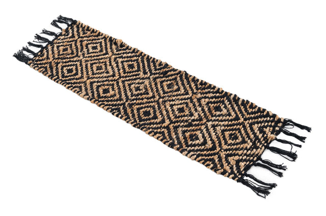 13 Pcs Black 1' x 2' 6 Braided Jute Stair Treads