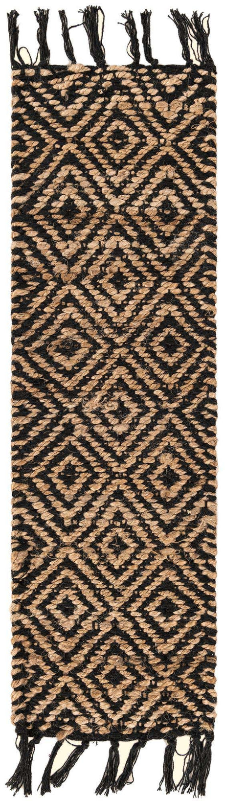 13 Pcs Black 1' x 2' 6 Braided Jute Stair Treads