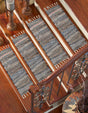 13 Pcs Blue 1' x 2' 6 Chindi Jute Stair Treads