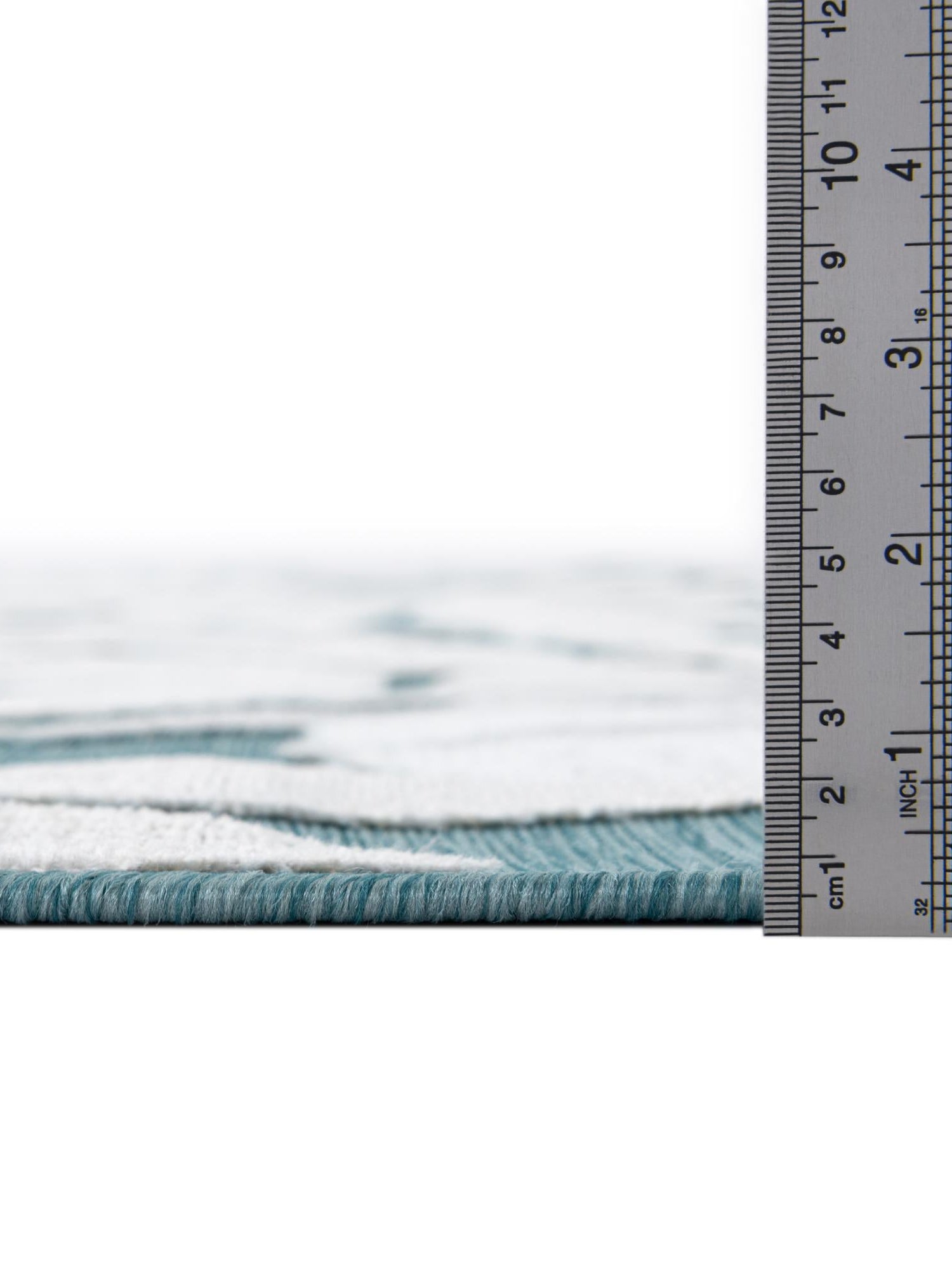 Light Blue 2' 2 x 5' 3 Outdoor Botanical Runner Area Rug Weather Resistant for Patio, Deck, Terrace, Balcony, Porch Polypropylene Garden Floral Tropical Carpet for Sale at Rug Engine