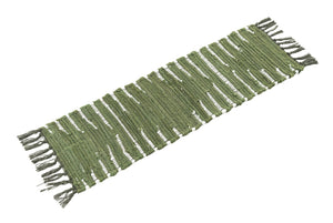 13 Pcs Green 1' x 2' 6 Chindi Cotton Stair Treads