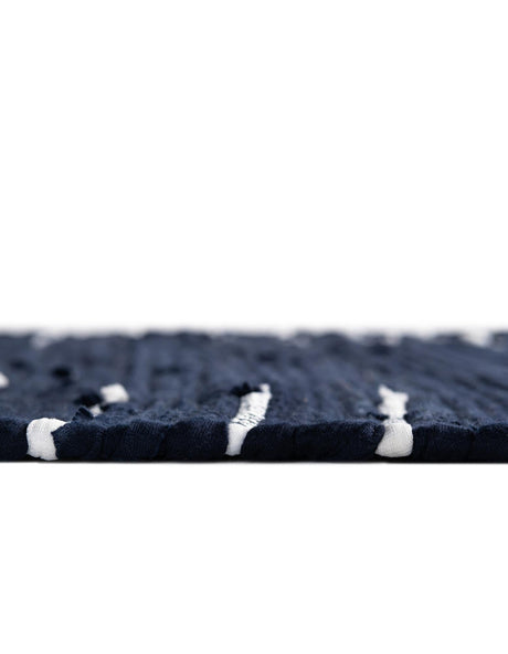 13 pcs Navy Blue 0' 9 x 2' 6 Chindi Cotton Indoor Stair Treads Accent Area Rug Staircase Set Interior Design Home Decor Carpet Mat for Sale at Rug Engine