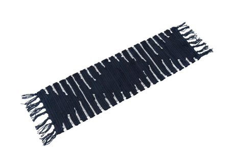 13 pcs Navy Blue 0' 9 x 2' 6 Chindi Cotton Indoor Stair Treads Accent Area Rug Staircase Set Interior Design Home Decor Carpet Mat for Sale at Rug Engine