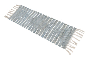 13 Pcs Light Gray 1' x 2' 6 Chindi Cotton Stair Treads