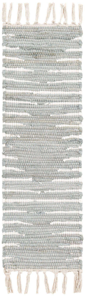 13 Pcs Light Gray 1' x 2' 6 Chindi Cotton Stair Treads