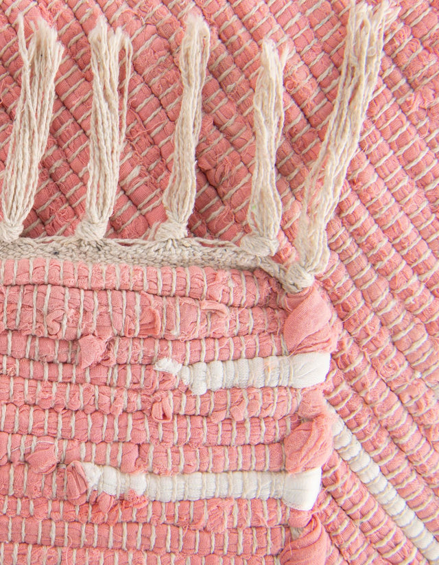13 Pcs Rose 1' x 2' 6 Chindi Cotton Stair Treads