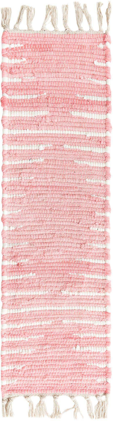 13 Pcs Rose 1' x 2' 6 Chindi Cotton Stair Treads