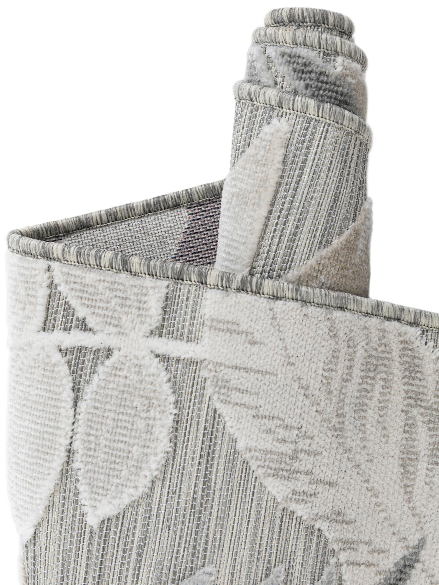 Gray 6' 4 x 9' Outdoor Botanical Rectangle Area Rug Weather Resistant for Patio, Deck, Terrace, Balcony, Porch Polypropylene Garden Floral Tropical Carpet for Sale at Rug Engine