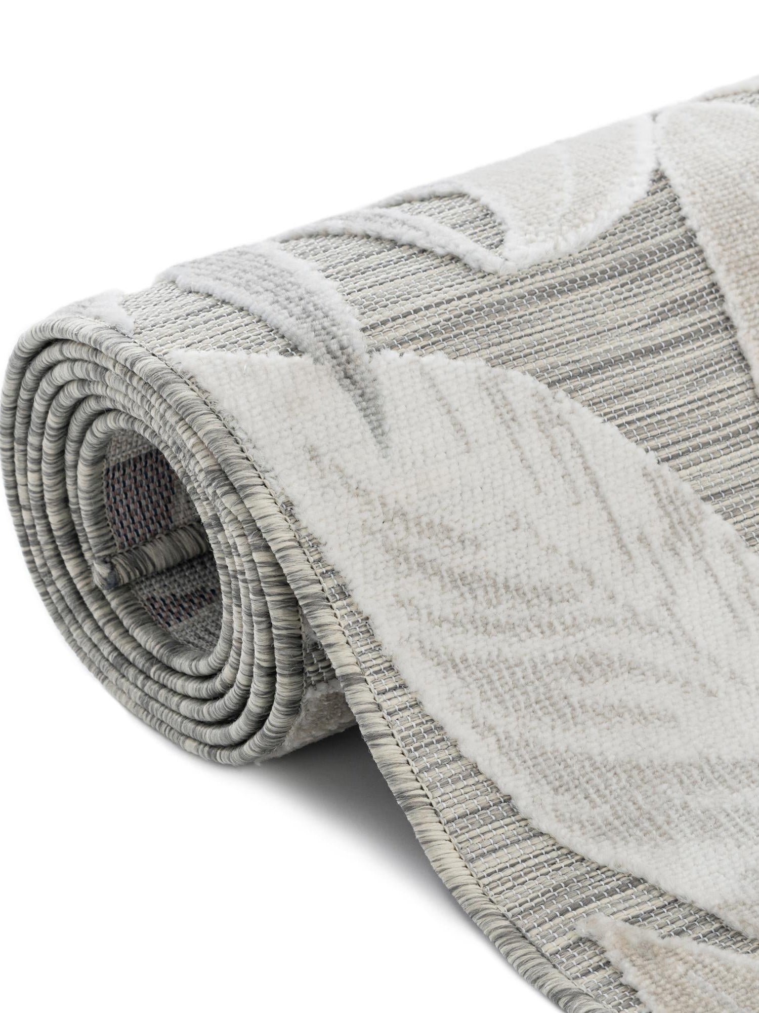 Gray 2' 2 x 5' 3 Outdoor Botanical Runner Area Rug Weather Resistant for Patio, Deck, Terrace, Balcony, Porch Polypropylene Garden Floral Tropical Carpet for Sale at Rug Engine