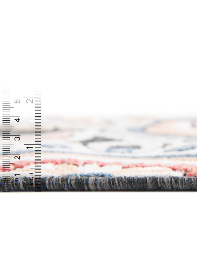 Black 5' 2 x 8' Outdoor Botanical Rectangle Rug