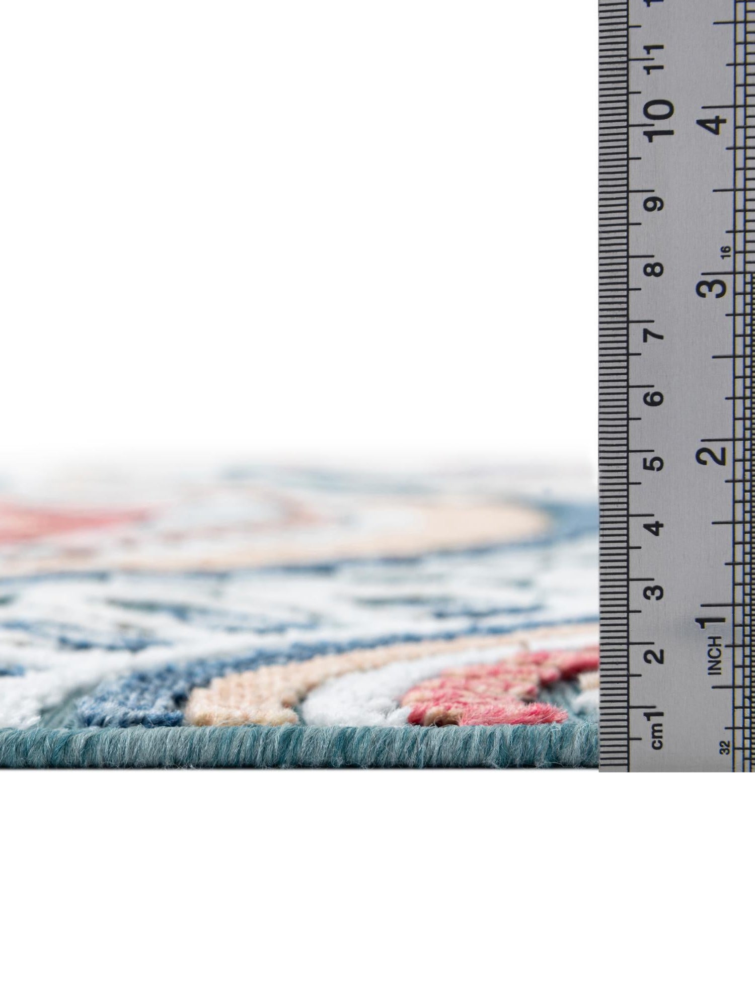 Light Blue 2' 2 x 8' Outdoor Botanical Runner Area Rug Weather Resistant for Patio, Deck, Terrace, Balcony, Porch Polypropylene Garden Floral Tropical Carpet for Sale at Rug Engine