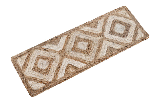 13 Pcs Natural 1' x 2' 6 Braided Jute Stair Treads