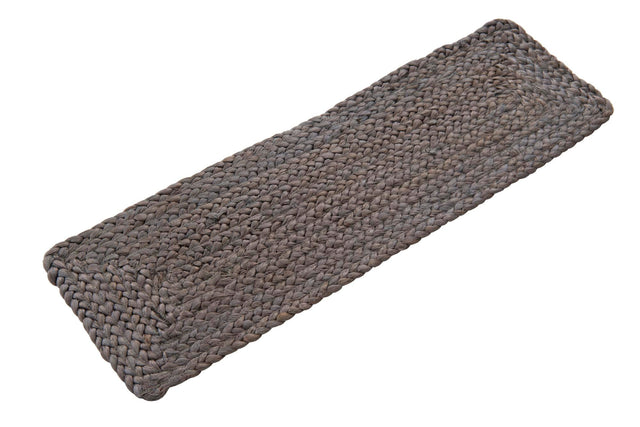 13 Pcs Gray 1' x 2' 6 Braided Jute Stair Treads