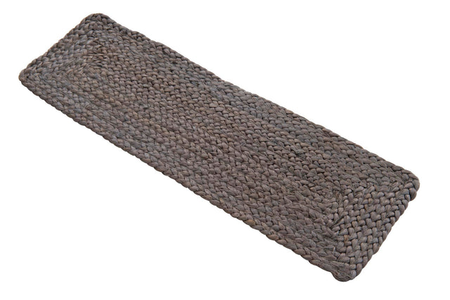 13 Pcs Gray 1' x 2' 6 Braided Jute Stair Treads