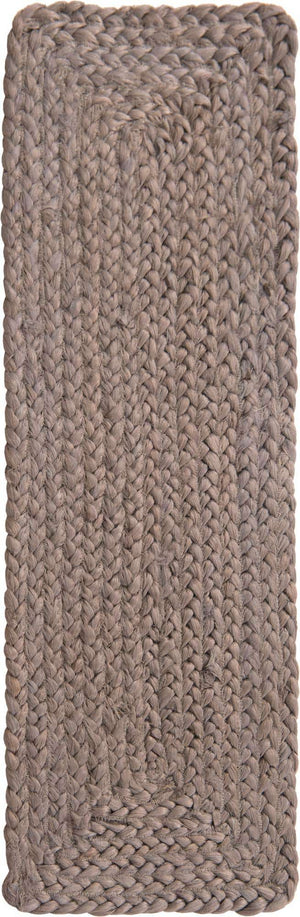 13 Pcs Gray 1' x 2' 6 Braided Jute Stair Treads