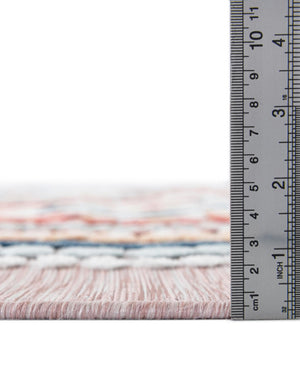 Pink 5' 2 x 8' Outdoor Botanical Rectangle Area Rug Weather Resistant for Patio, Deck, Terrace, Balcony, Porch Polypropylene Garden Floral Tropical Carpet for Sale at Rug Engine