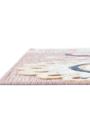 Pink 2' 2 x 3' 1 Outdoor Botanical Rectangle Area Rug Weather Resistant for Patio, Deck, Terrace, Balcony, Porch Polypropylene Garden Floral Tropical Carpet for Sale at Rug Engine