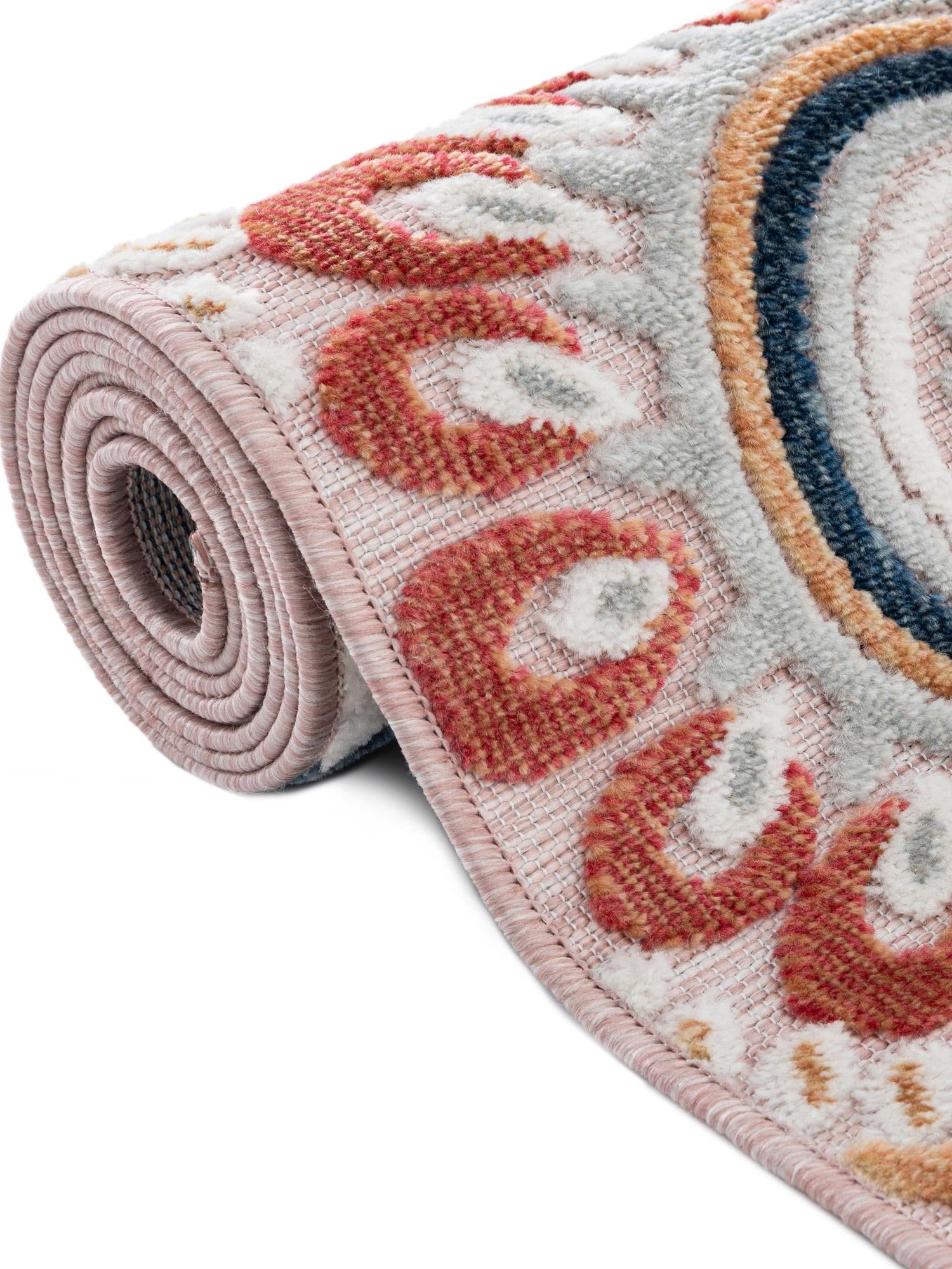 Pink 2' 2 x 3' 1 Outdoor Botanical Rectangle Area Rug Weather Resistant for Patio, Deck, Terrace, Balcony, Porch Polypropylene Garden Floral Tropical Carpet for Sale at Rug Engine