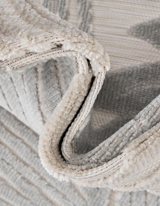 Gray 2' 2 x 3' 1 Outdoor Botanical Rectangle Rug