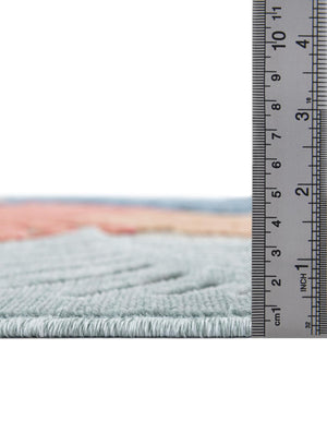 Multicolor 2' 7 x 12' Outdoor Botanical Runner Area Rug Weather Resistant for Patio, Deck, Terrace, Balcony, Porch Polypropylene Garden Floral Tropical Carpet for Sale at Rug Engine